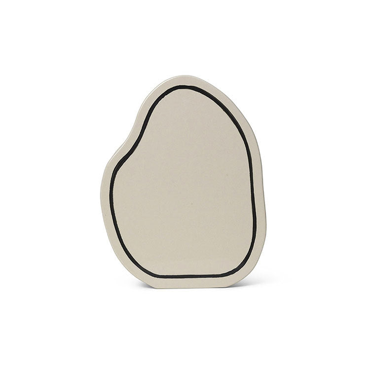 Abstract Curved Ceramic Sculpture