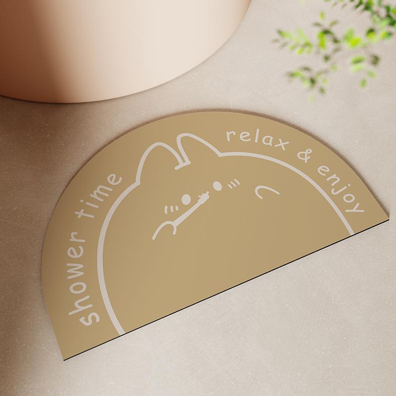 Shower Time Themed Bath Mat Kalsten