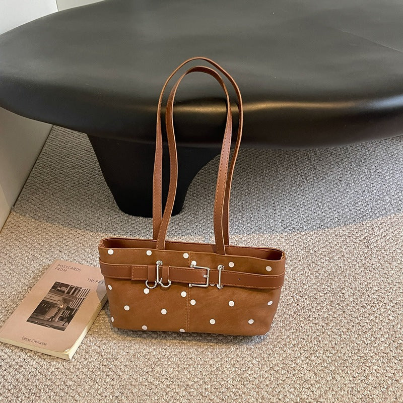 Stylish Polka Dot Shoulder Bag