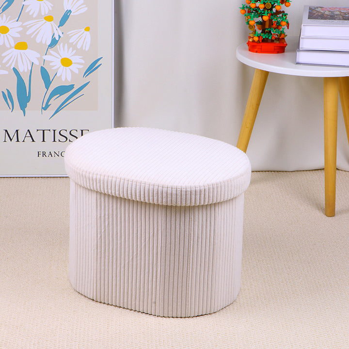 Elegant Upholstered Storage Stool Kalsten