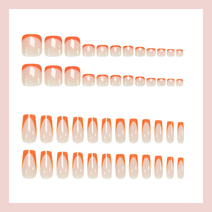 Artificial nail set with modern geometric nail designs Kalsten