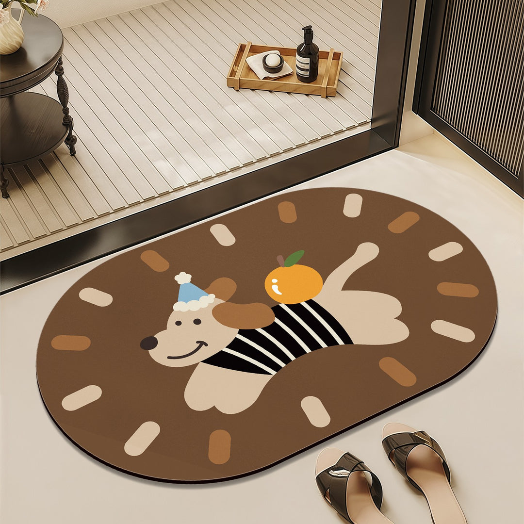 Playful Dog-Themed Entryway Mat Kalsten