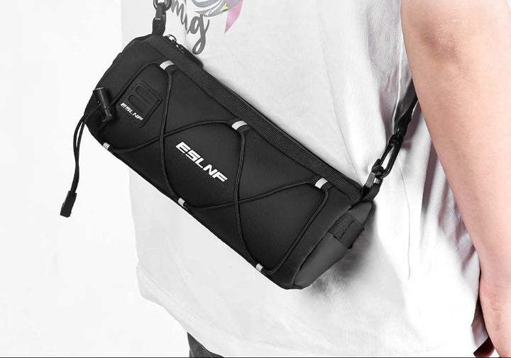 handlebar storage bag with elastic bungee organizer and water-resistant durable fabric Kalsten