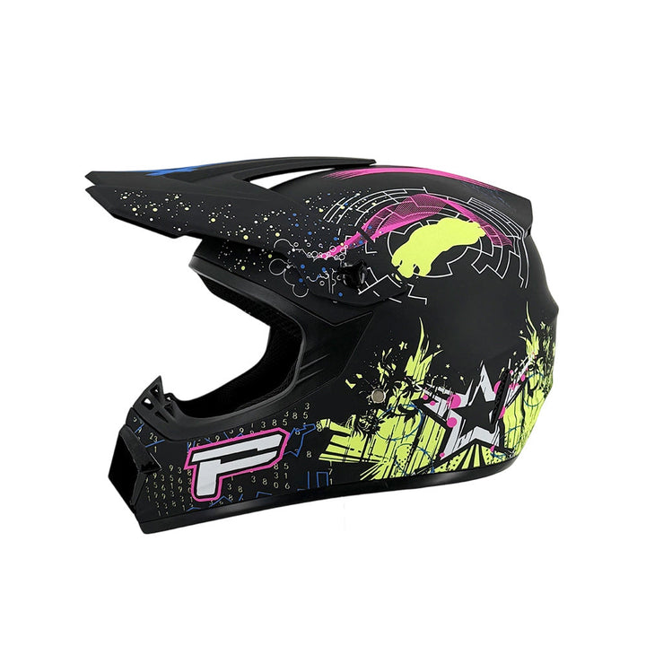 full-face motocross helmet with extended visor and reinforced chin guard Kalsten