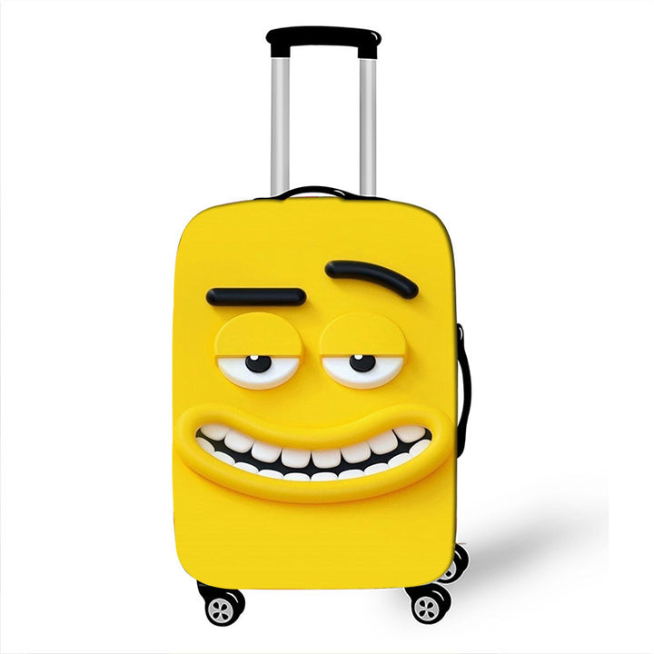Unisex Hard-shell suitcase with funny cartoon face Kalsten