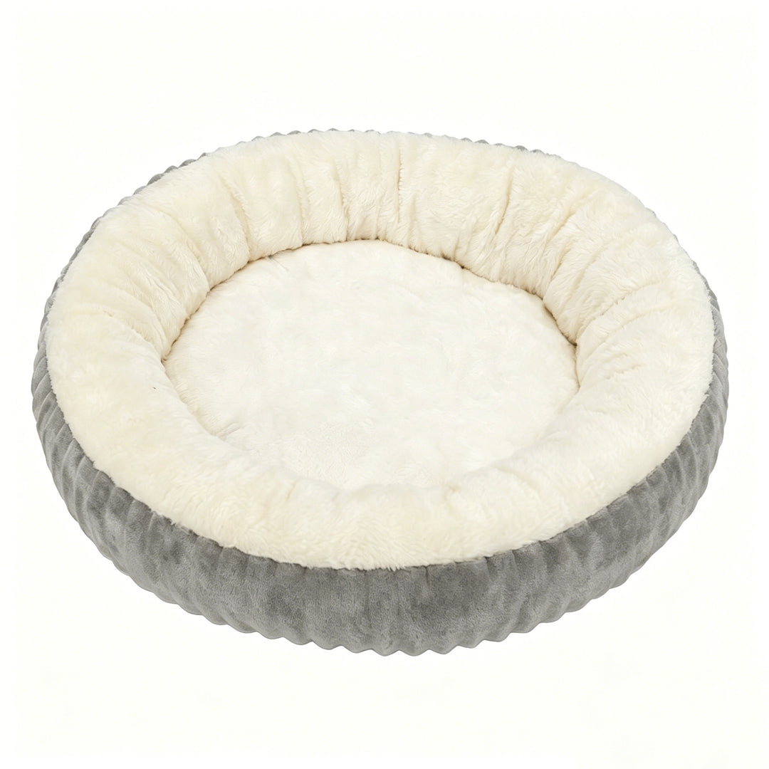 Plush Round  Lounge  Dog Bed