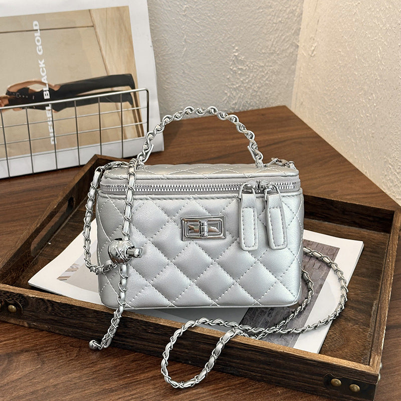 Quilted Mini Handheld Crossbody Bag