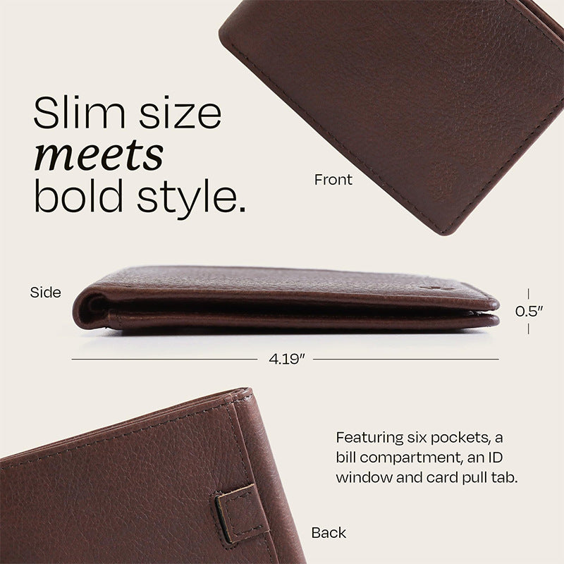 Dual-Sided Minimalist Leather Wallet Kalsten