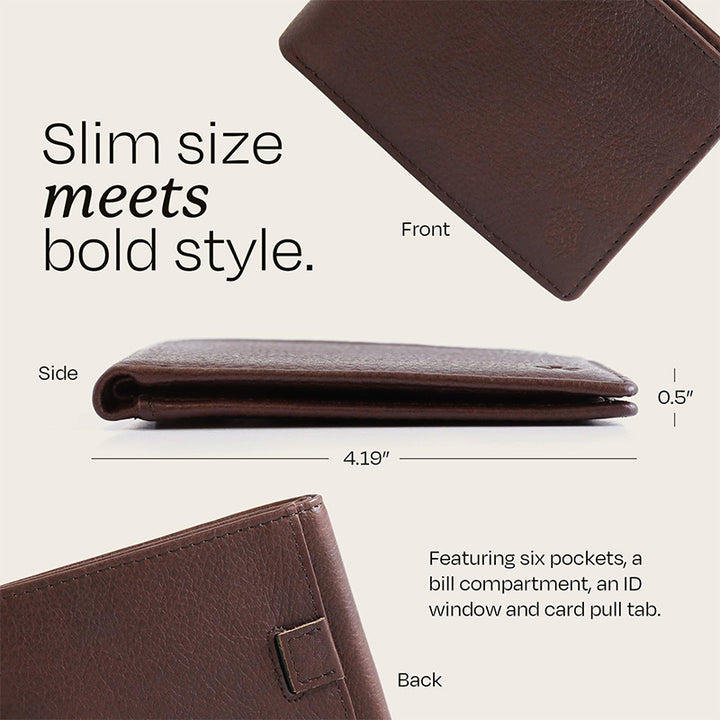 Dual-Sided Minimalist Leather Wallet Kalsten