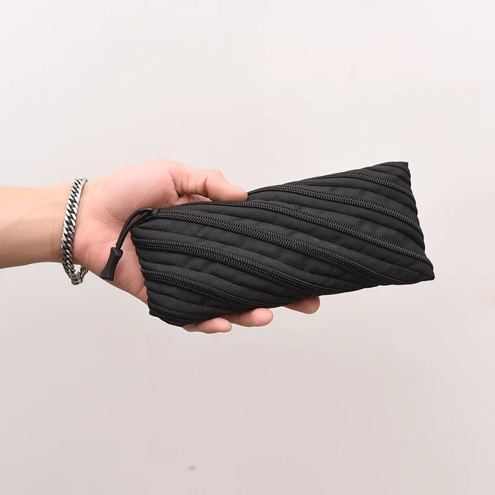Stylish Canvas Zippered Pencil Case