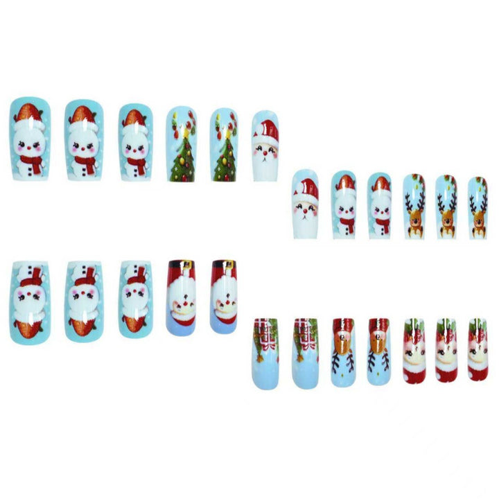Festive Holiday Character Nail Art Set Kalsten