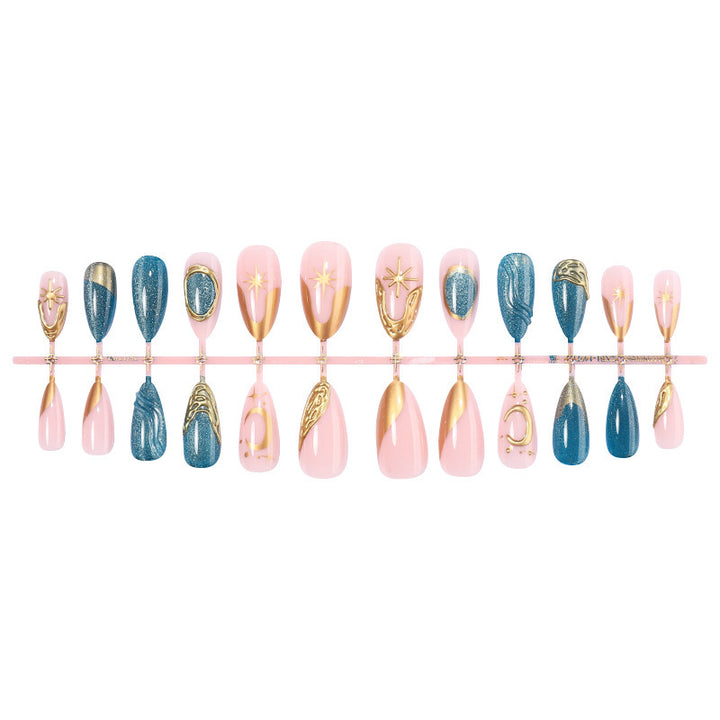 Artificial nail set with elegant 3D embellishments Kalsten