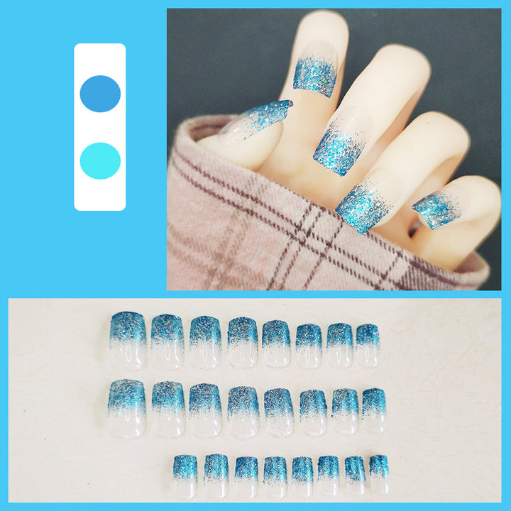 Glittering Ombre Press-On Nails