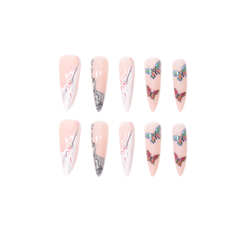 Artistic Butterfly Nail Design Kalsten