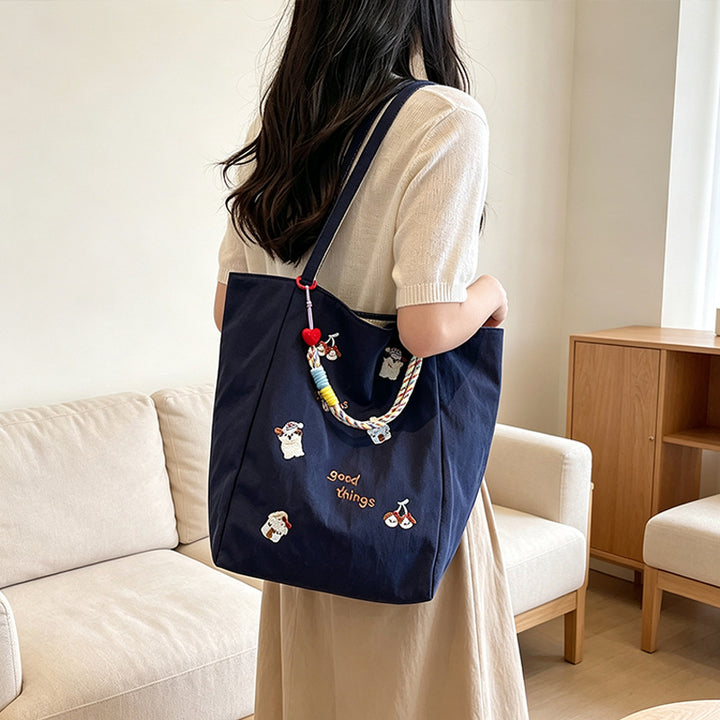 Embroidered Casual Tote Kalsten