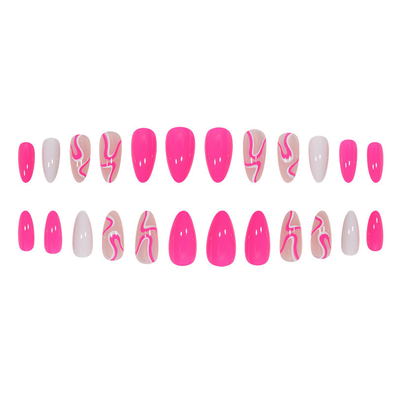 Abstract Swirl Design Press-On Nails Kalsten