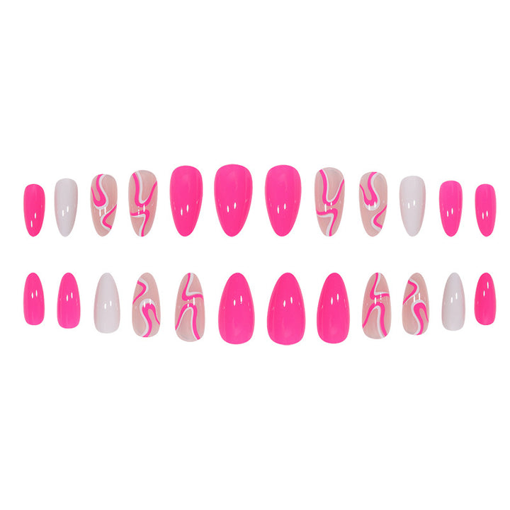 Abstract Swirl Design Press-On Nails Kalsten