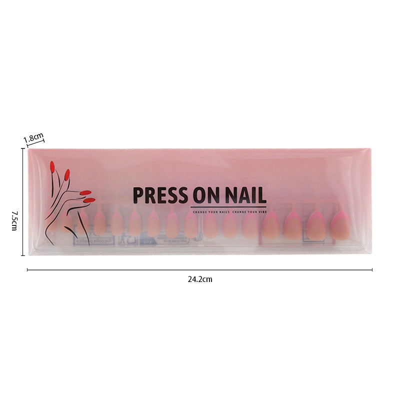 Acrylic nail set with elegant tips and creative color accents Kalsten