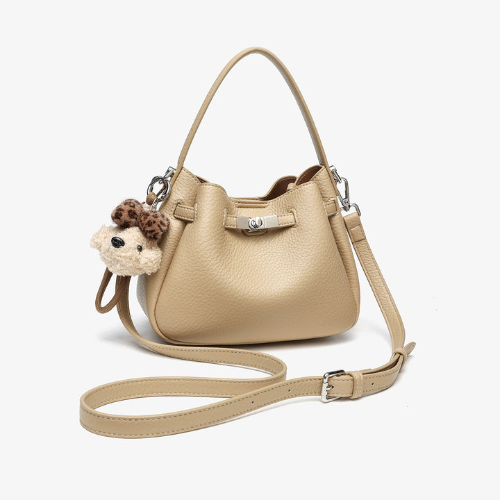 Chic Textured Bucket Handbag