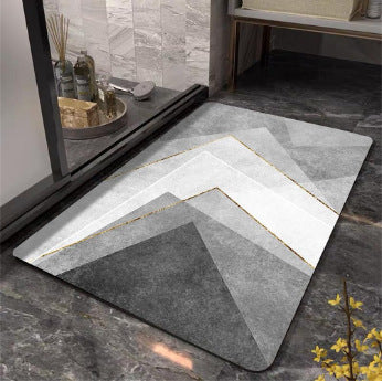 Geometric Patterned Bath Mat