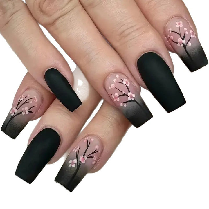 Floral Design Acrylic Nail Art Enhancements Kalsten