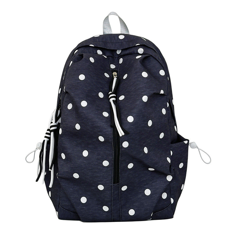 Polka Dot Patterned Casual Backpack Kalsten