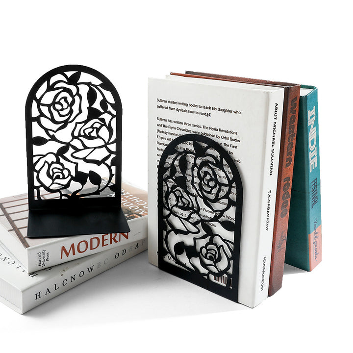 Artistic Floral Bookend Set