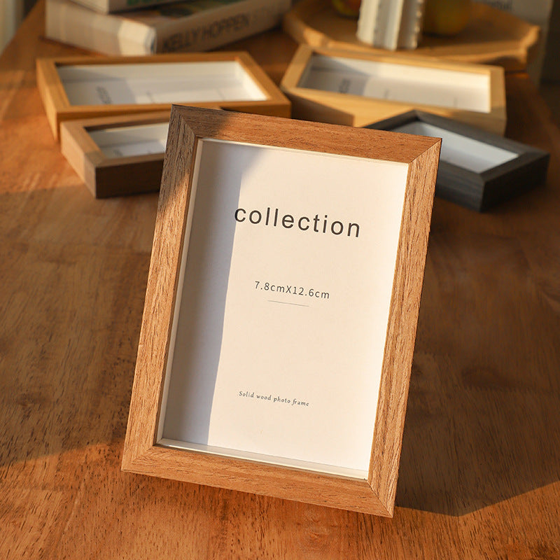 Solid Wood Photo Display Frame for Home