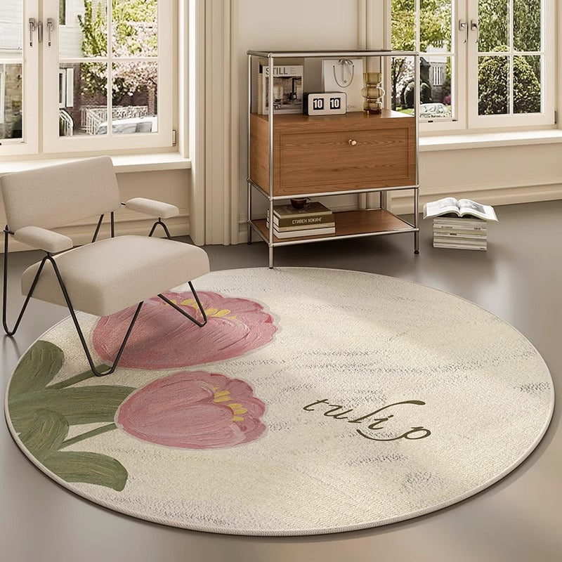 Round Decorative Area Rug for Home Decor