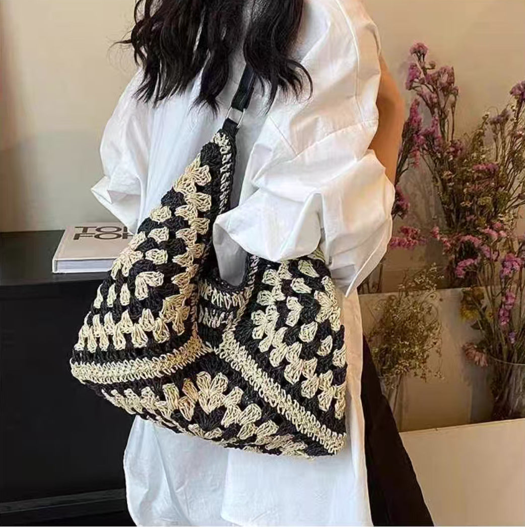 Hand-knotted shoulder bag Kalsten