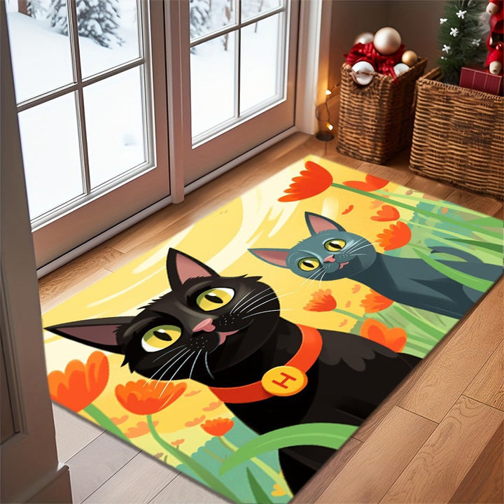 Cat-Themed Decorative Doormat Kalsten