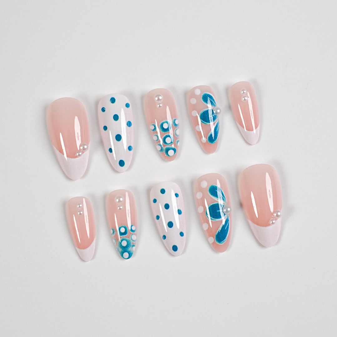 Complete Press-On Nail Art Set with Accessories