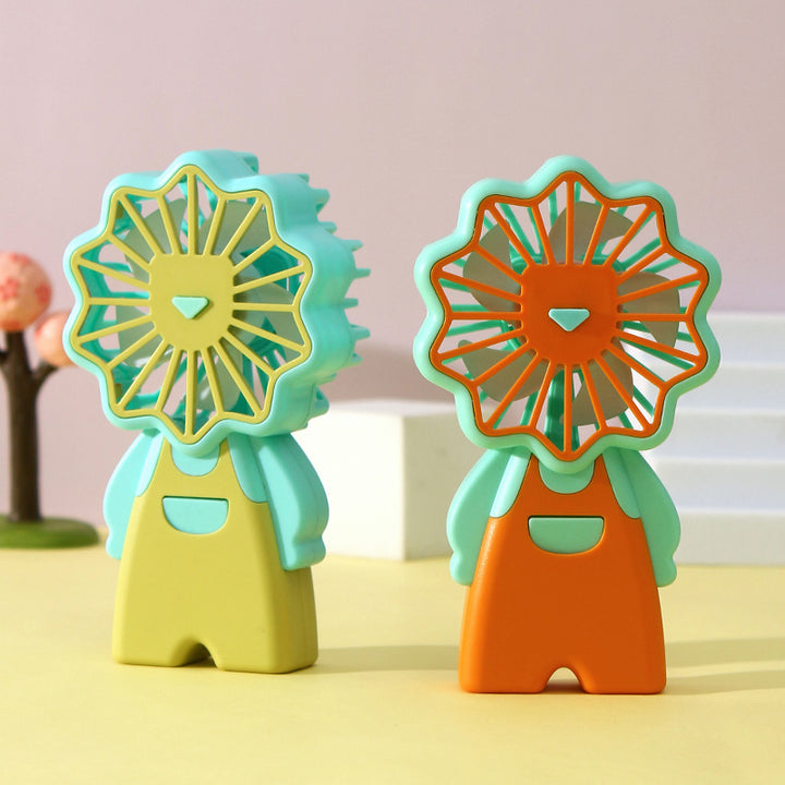 Women Portable Mini-Fan in Cute Flower Design Kalsten