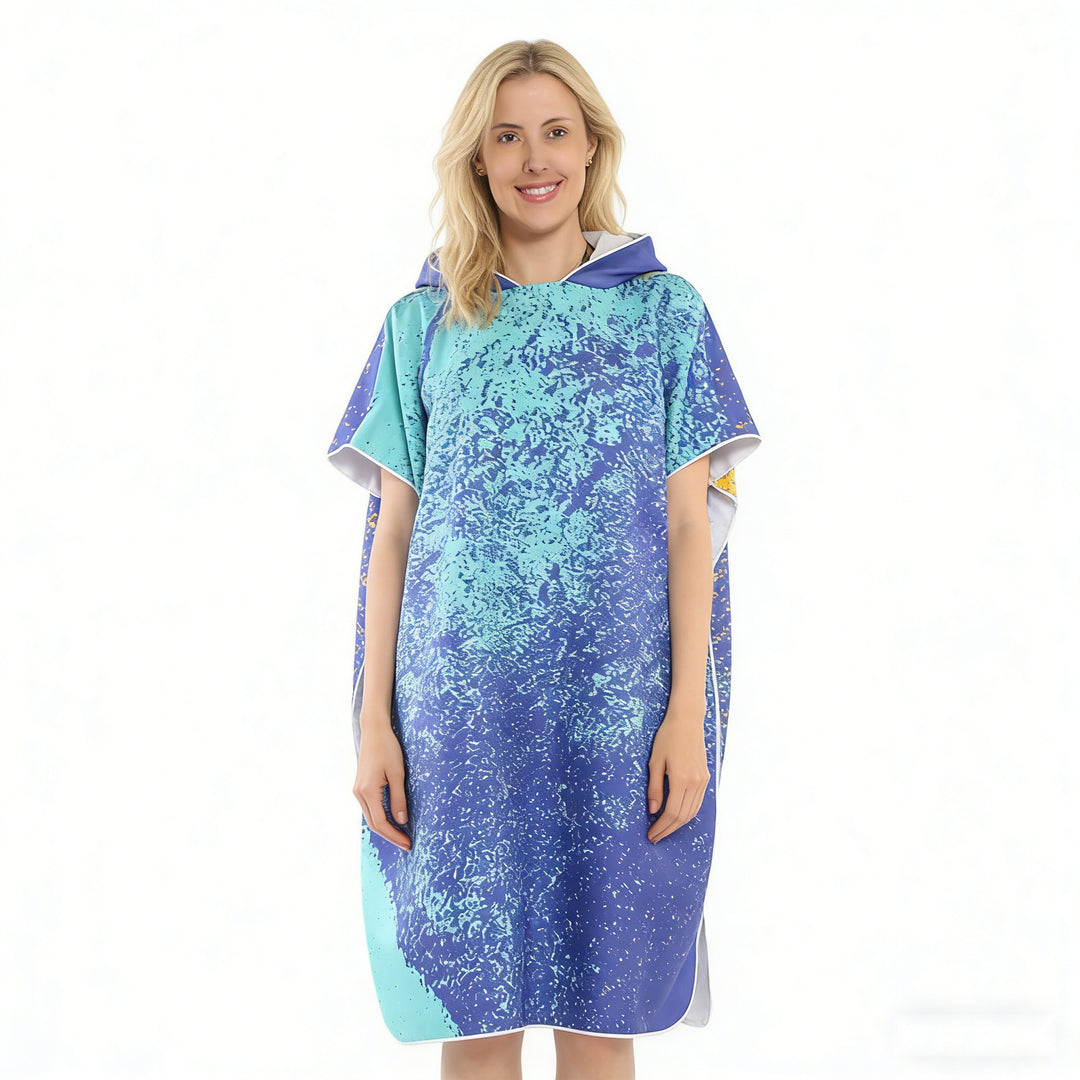 Beach dress with tropical print Kalsten