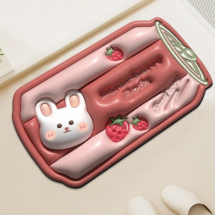 Cute Panda-Themed Bath Mat