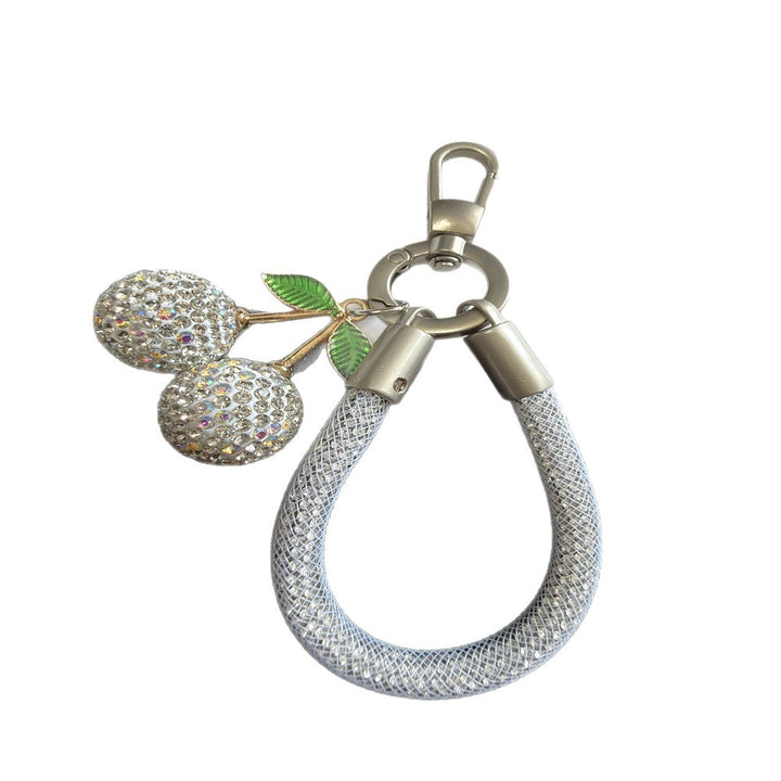 Decorative Rhinestone Cherry Keychain Kalsten