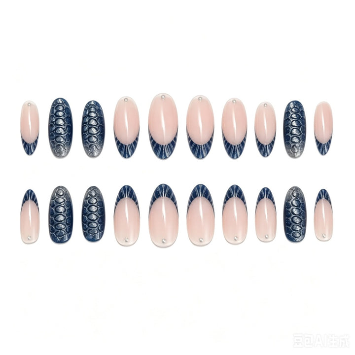 Stylish Press-On Nail Set with Elegant Design Kalsten