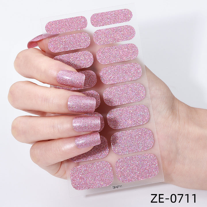 Glitter Finish Nail Wraps