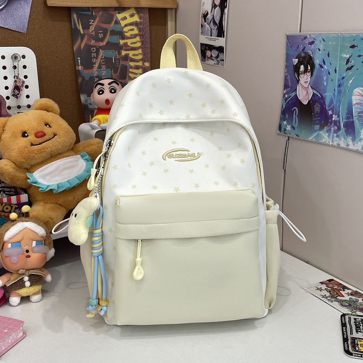 Stylish Printed Backpack with Fun Character Accents Kalsten