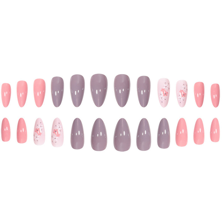 Floral Design Stiletto Nail Set Kalsten