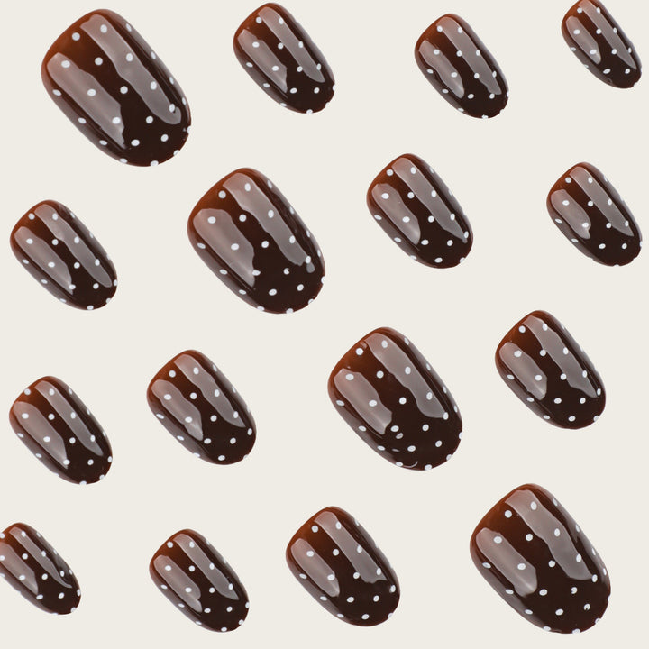 Trendy Polka Dot Press-On Nails Kalsten