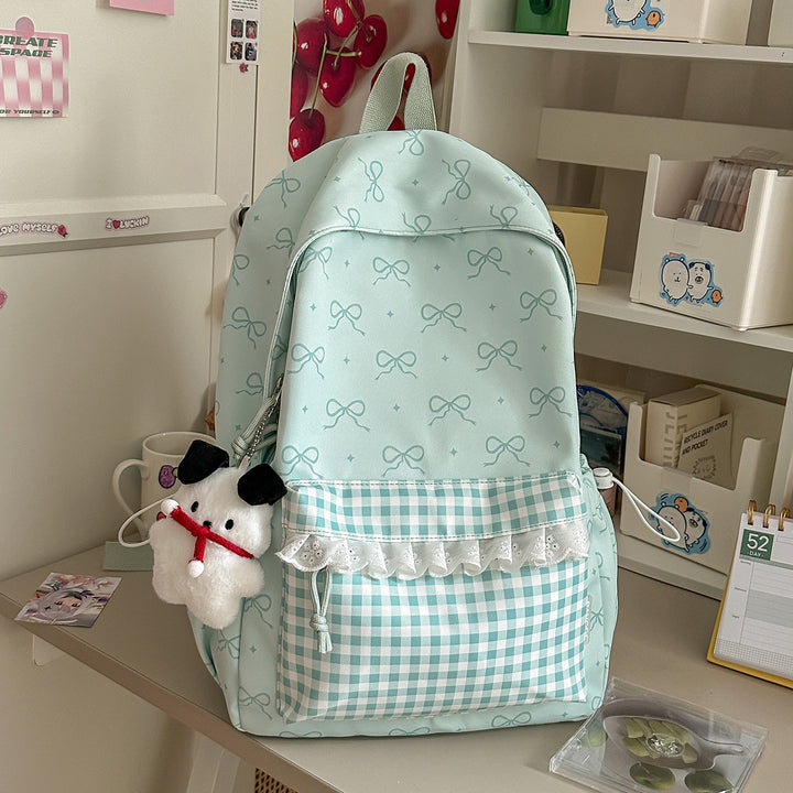 Decorative Bow-Embellished Backpack Kalsten