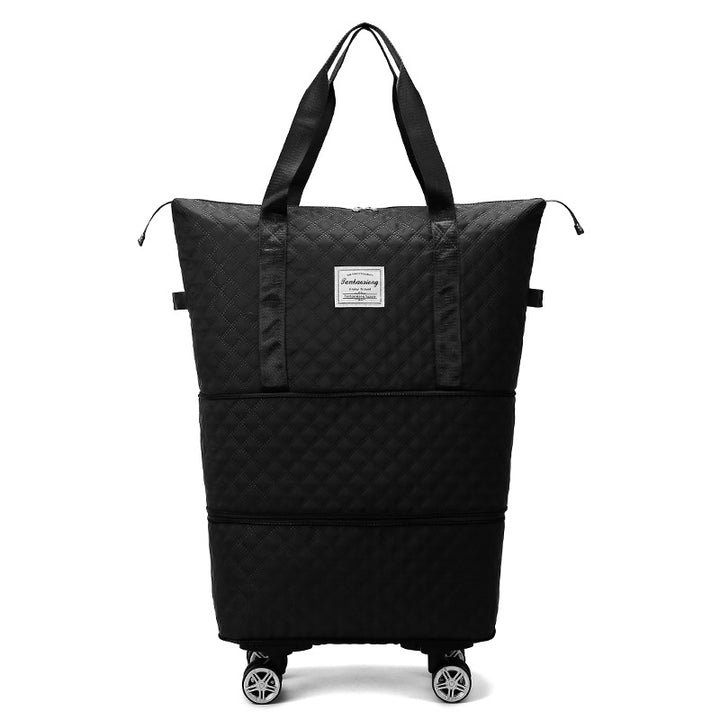 Quilted Rolling Travel Tote