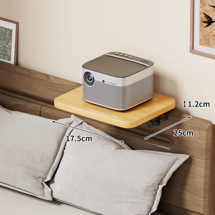 Slim Wall-Mounted Floating Bedside Shelf with Concealed Brackets