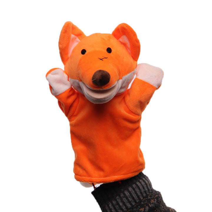 Plush Tiger Hand Puppet With Soft Fleece Movable Mouth Embroidered Features