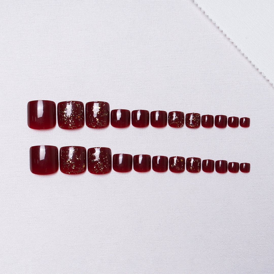 Decorative Glitter Pedicure Nail Art  1791110394