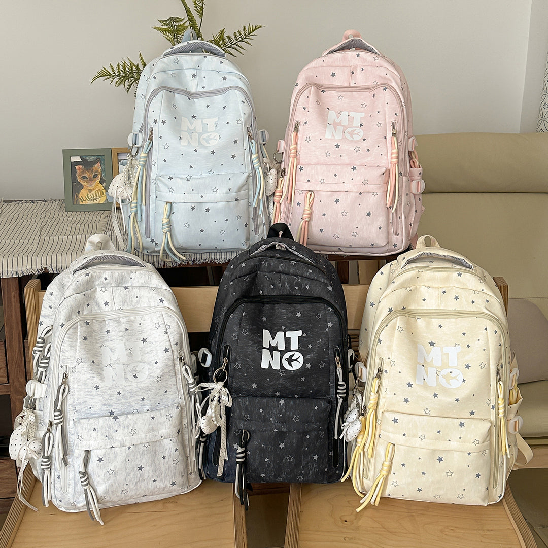 Stylish Star-Embellished Casual Backpack Kalsten 1791206135