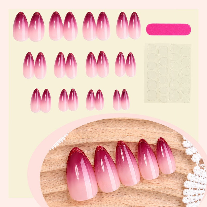 Nail set with elegant ombre color gradients Kalsten