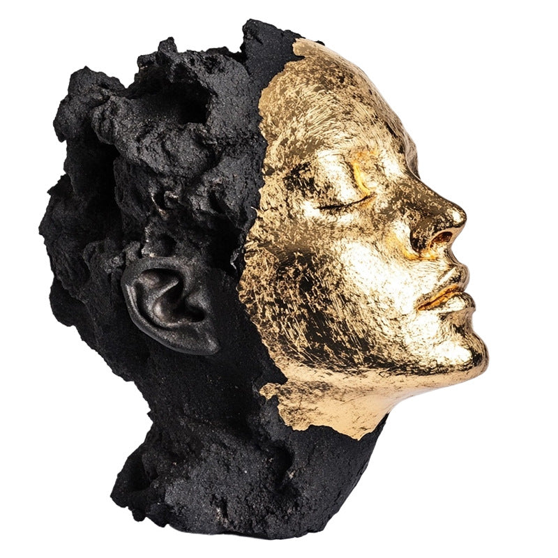 Contemporary Artistic Face Bust Sculpture