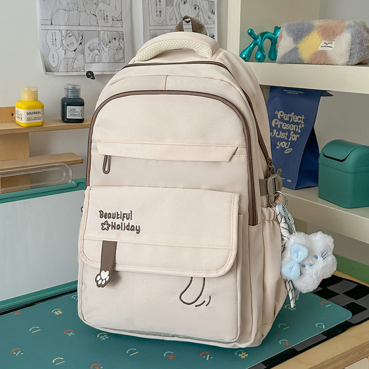 Cute Illustrated Patterned Backpack Kalsten